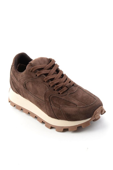 Kahve Süet  Kadın Sneaker K01791731072