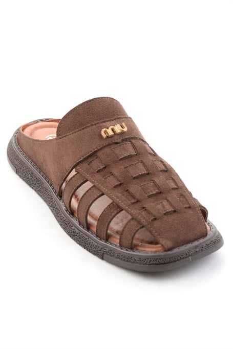 Kahve Süet  Kadın Terlik K04058120572