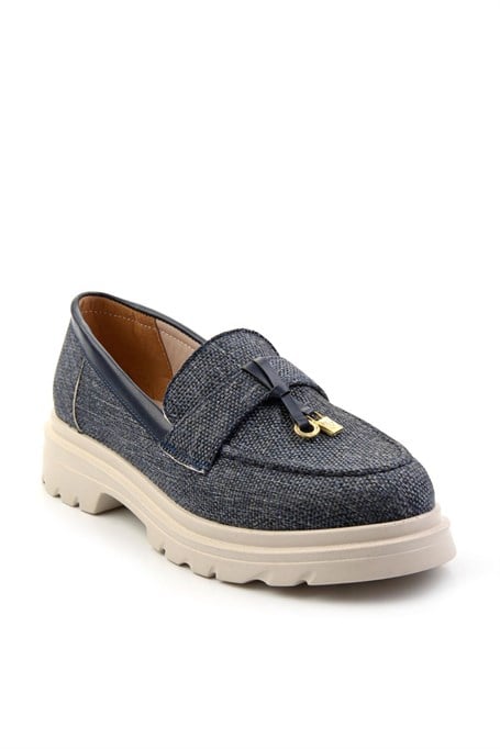 Kot Mavi  Kadın Loafer Ayakkabı K01997010518