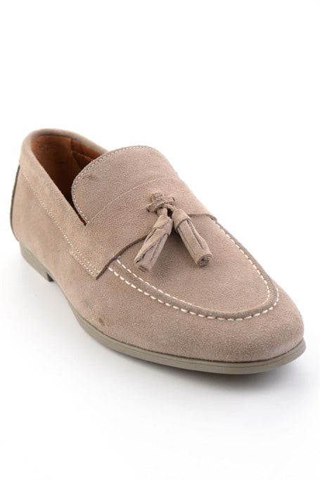 Kum Hakiki Deri Erkek Loafer Ayakkabı E01594456502