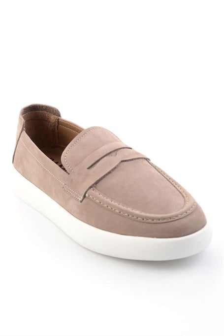 Kum Hakiki Deri Erkek Loafer Ayakkabı E01396304501