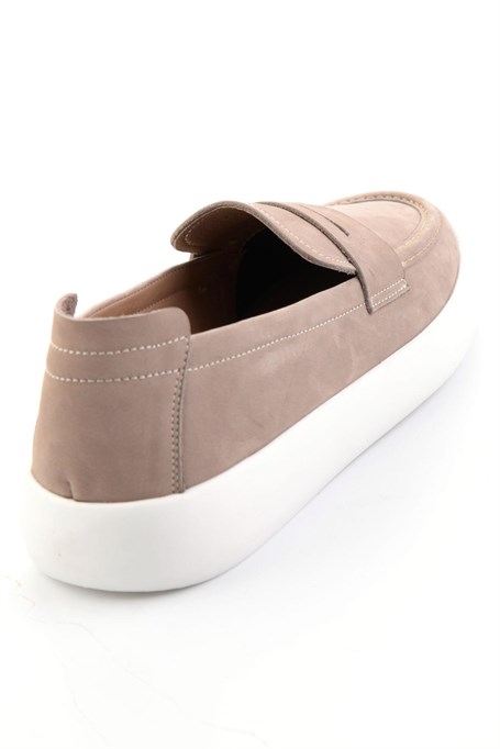 Kum Hakiki Deri Erkek Loafer Ayakkabı E01396304501