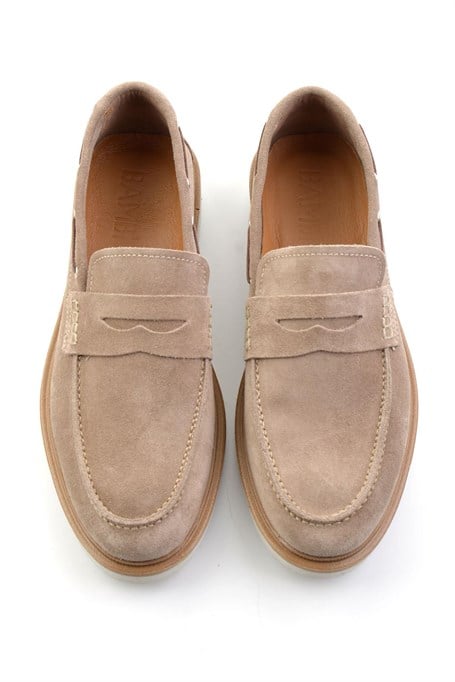 Kum Hakiki Deri Erkek Loafer Ayakkabı E01698626002