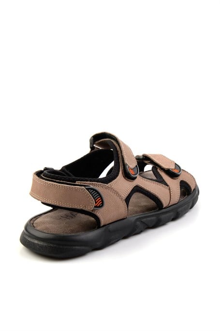 Kum Hakiki Deri Erkek Sandalet E05078102501