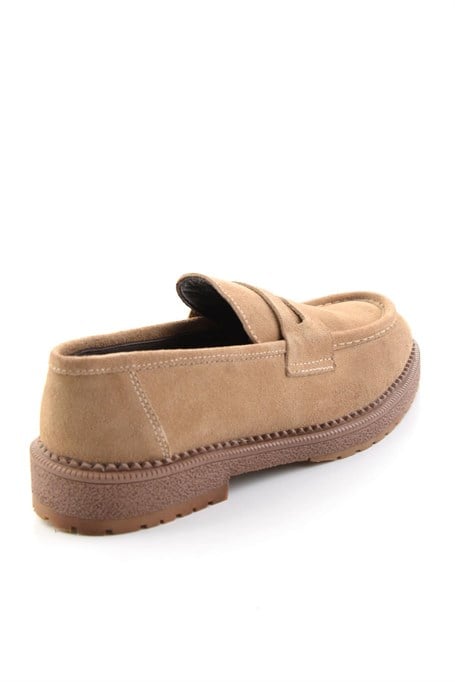 Kum Süet Hakiki Deri Erkek Loafer Ayakkabı E01698634102