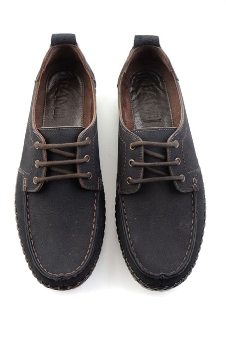 Lacivert Hakiki Deri Erkek Casual Ayakkabı E01900400001