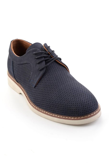 Lacivert Hakiki Deri Erkek Klasik Ayakkabı E01547007601