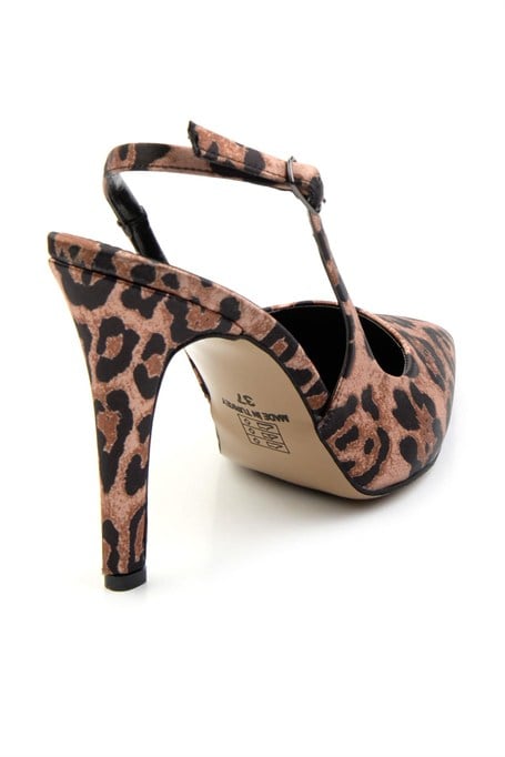 Leopar  Kadın Klasik Topuklu Ayakkabı K01231437804