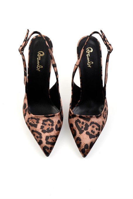 Leopar  Kadın Klasik Topuklu Ayakkabı K01231437804