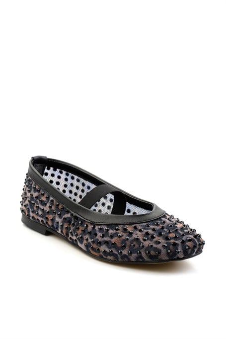 Leopar Siyah  Kadın Babet K01503726187