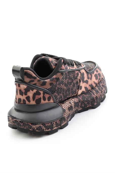 Leopar Siyah  Kadın Sneaker K01235003387