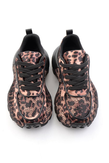 Leopar Siyah  Kadın Sneaker K01235003387