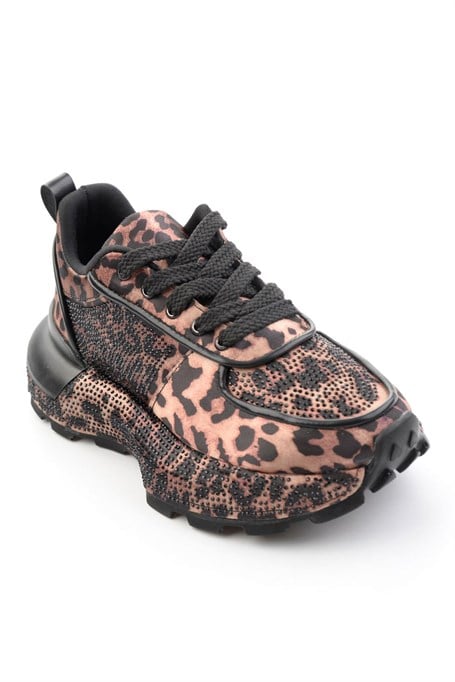 Leopar Siyah  Kadın Sneaker K01235003387