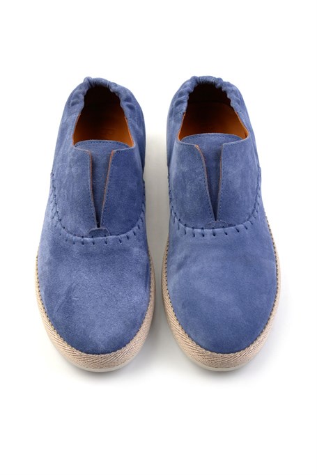 Mavi Hakiki Deri Erkek Espadril E01901361102