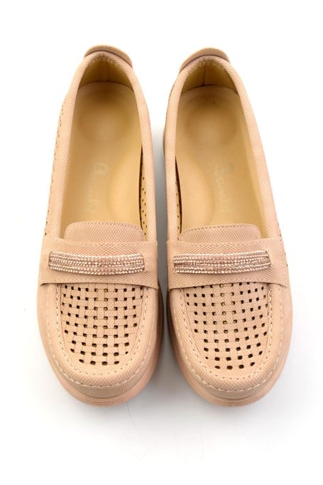 Nude  Kadın Loafer Ayakkabı K01536104537