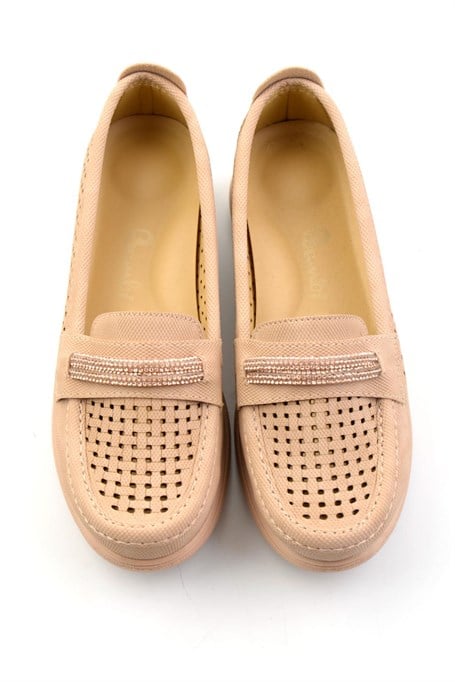 Nude  Kadın Loafer Ayakkabı K01536104537