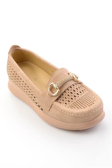 Nude  Kadın Loafer Ayakkabı K01536104637