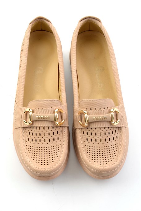 Nude  Kadın Loafer Ayakkabı K01536104637