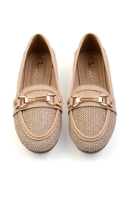 Nude  Kadın Loafer Ayakkabı K01688011109