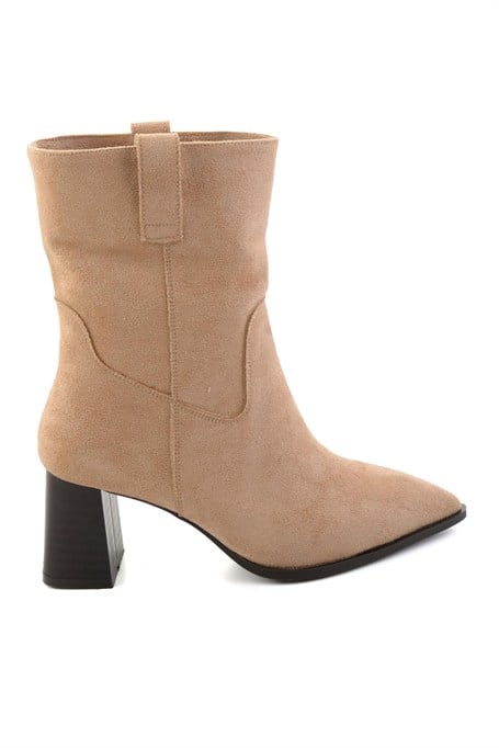 Nude Süet  Kadın Bot & Bootie K02843011572
