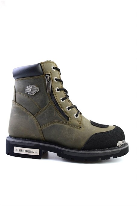 Olive Hakiki Deri Erkek Bot & Bootie HD1777060003
