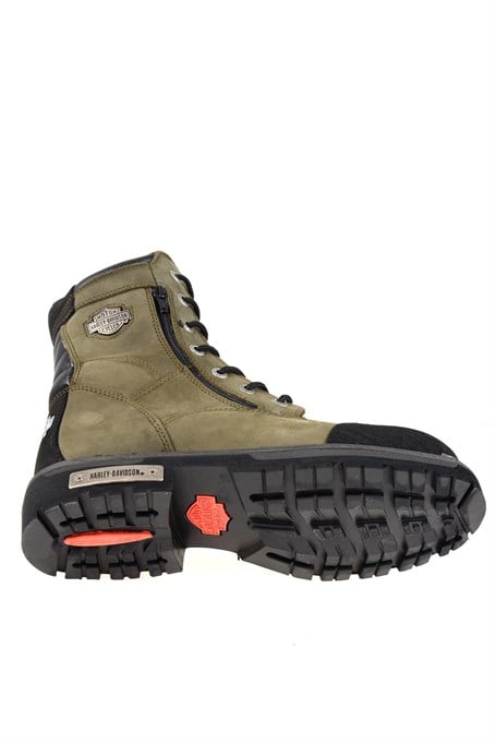 Olive Hakiki Deri Erkek Bot & Bootie HD1777055203