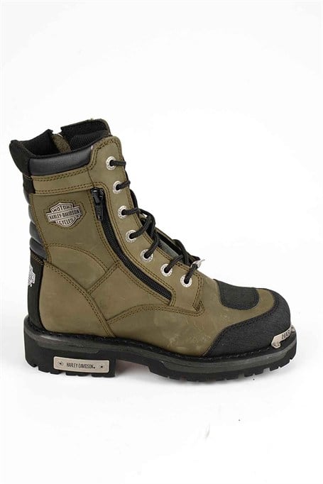 Olive Hakiki Deri Kadın Bot & Bootie HD0777032103