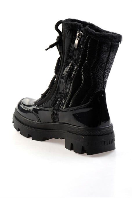 Parlak Siyah  Kadın Bot & Bootie K02179744167