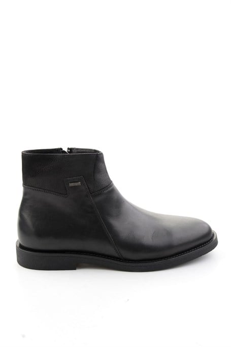 Siyah Antik Hakiki Deri Erkek Bot & Bootie E02648581741
