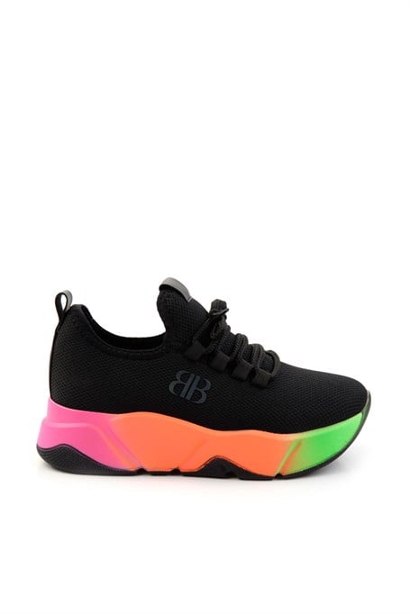 Siyah Çok Renkli  Kadın Sneaker K01824212417