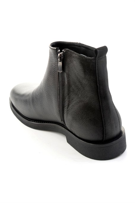 Siyah Floter Hakiki Deri Erkek Bot & Bootie E02648564940