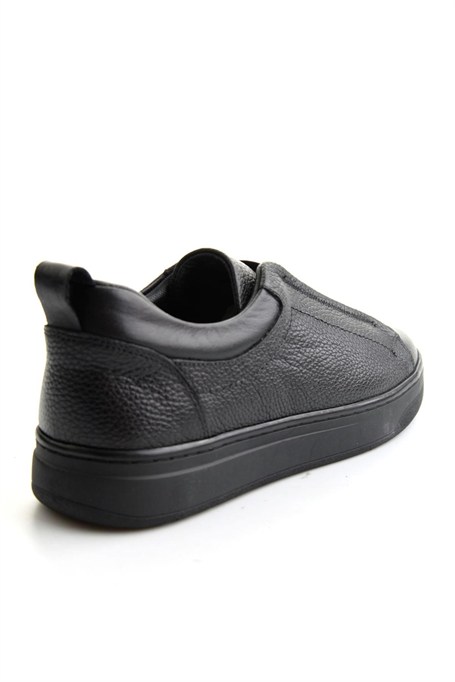 Siyah Floter Hakiki Deri Erkek Casual Ayakkabı E01593061040