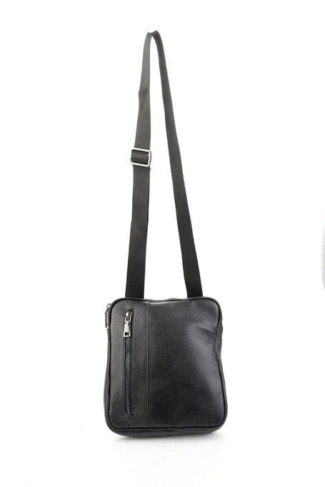 Siyah Floter Hakiki Deri Erkek El Çantası C06849030340