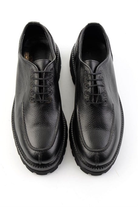 Siyah Floter Hakiki Deri Erkek Klasik Ayakkabı E01715070440