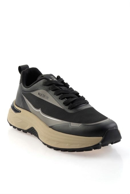 Siyah Gri  Erkek Sneaker E01175526122
