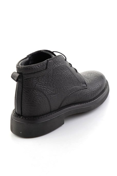 Siyah Hakiki Deri Erkek Bot & Bootie E02597010903