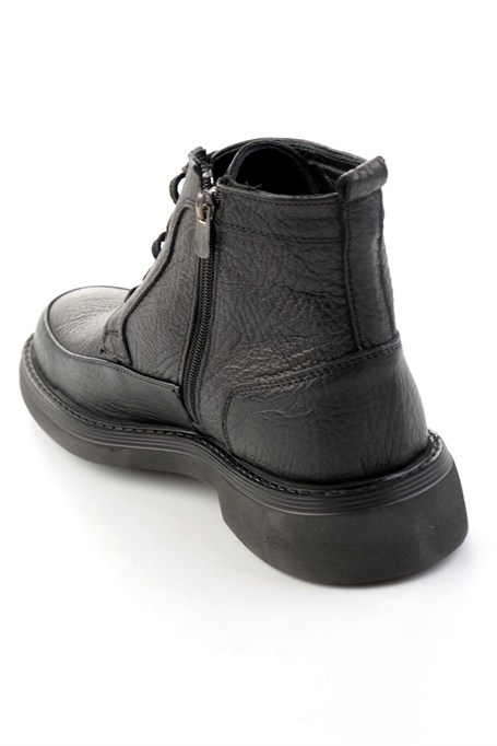 Siyah Hakiki Deri Erkek Bot & Bootie E02597111003