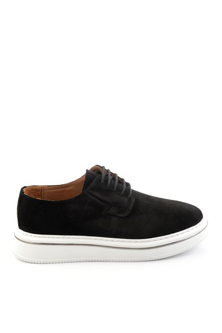 Siyah Hakiki Deri Erkek Casual Ayakkabı E01595142602
