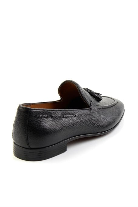 Siyah Hakiki Deri Erkek Casual Ayakkabı E01587219740