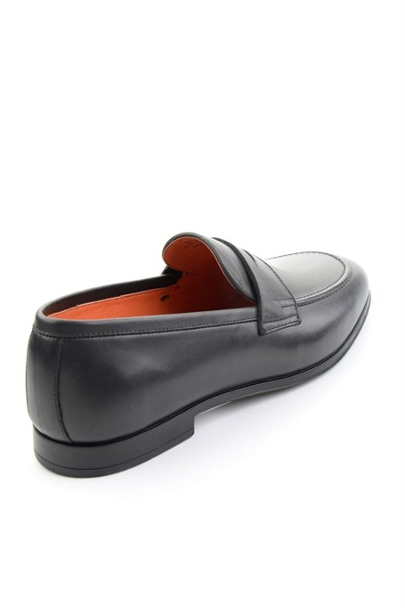 Siyah Hakiki Deri Erkek Loafer Ayakkabı E01648621814