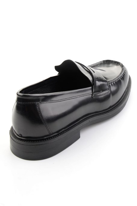 Siyah Hakiki Deri Erkek Loafer Ayakkabı E01648609514