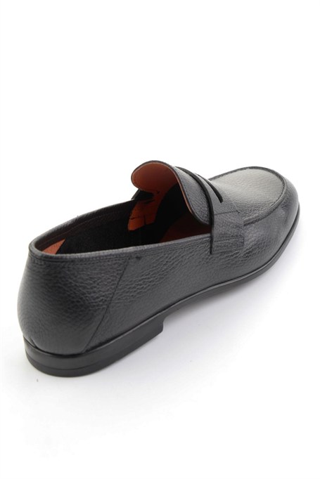 Siyah Hakiki Deri Erkek Loafer Ayakkabı E01648367040
