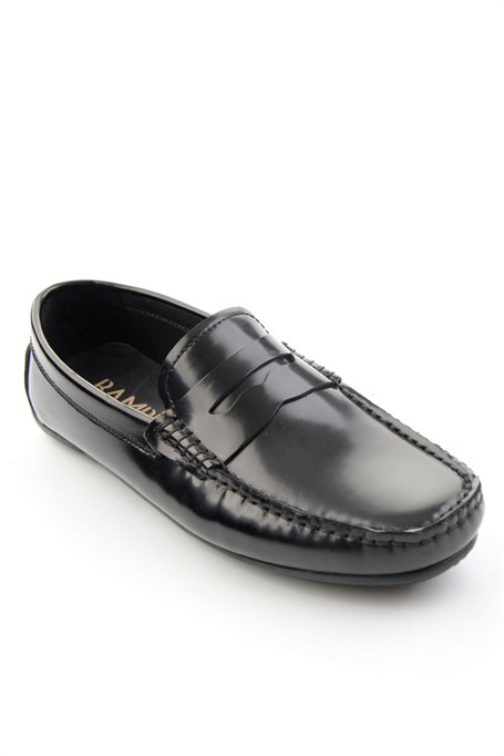 Siyah Hakiki Deri Erkek Loafer Ayakkabı E01648620514
