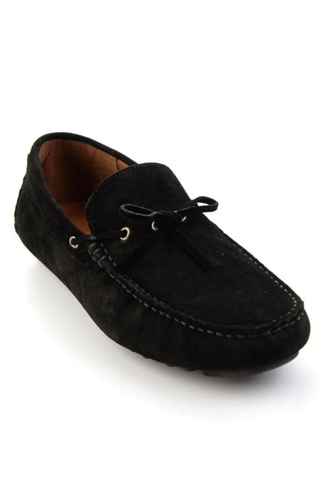 Siyah Hakiki Deri Erkek Loafer Ayakkabı E01547009902