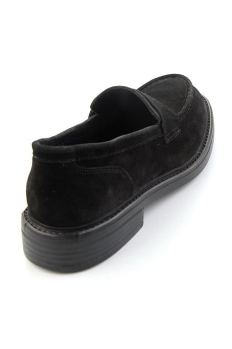 Siyah Hakiki Deri Erkek Loafer Ayakkabı E01905003602