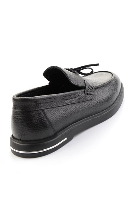 Siyah Hakiki Deri Erkek Loafer Ayakkabı E01054428140