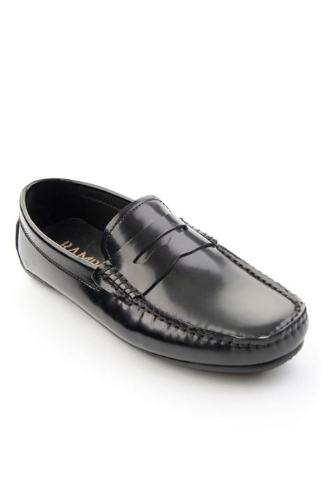 Siyah Hakiki Deri Erkek Loafer Ayakkabı E01648620514