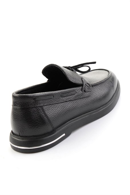Siyah Hakiki Deri Erkek Loafer Ayakkabı E01054428140