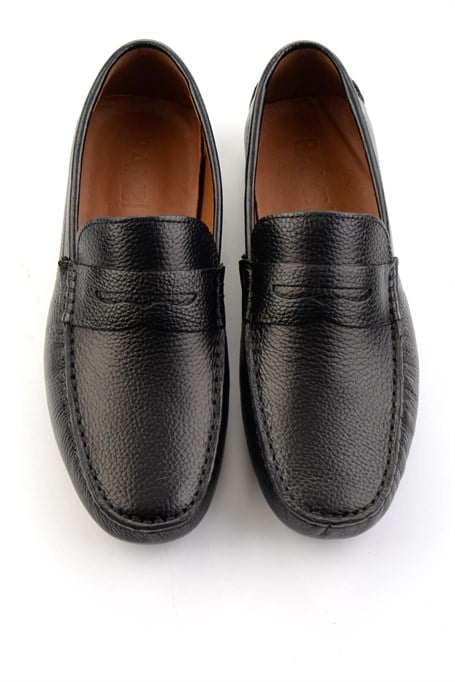Siyah Hakiki Deri Erkek Loafer Ayakkabı E01547009740