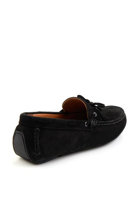 Siyah Hakiki Deri Erkek Loafer Ayakkabı E01547070102